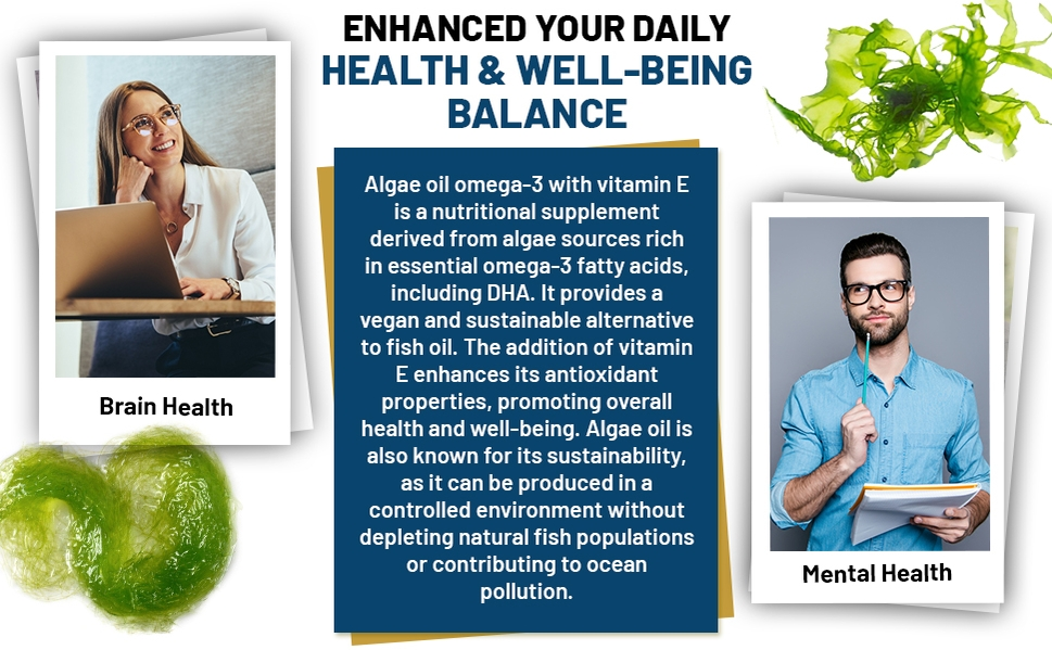 Prowise Healthcare | Vegan Omega-3 DHA from Algae Oil | 60 Softgels