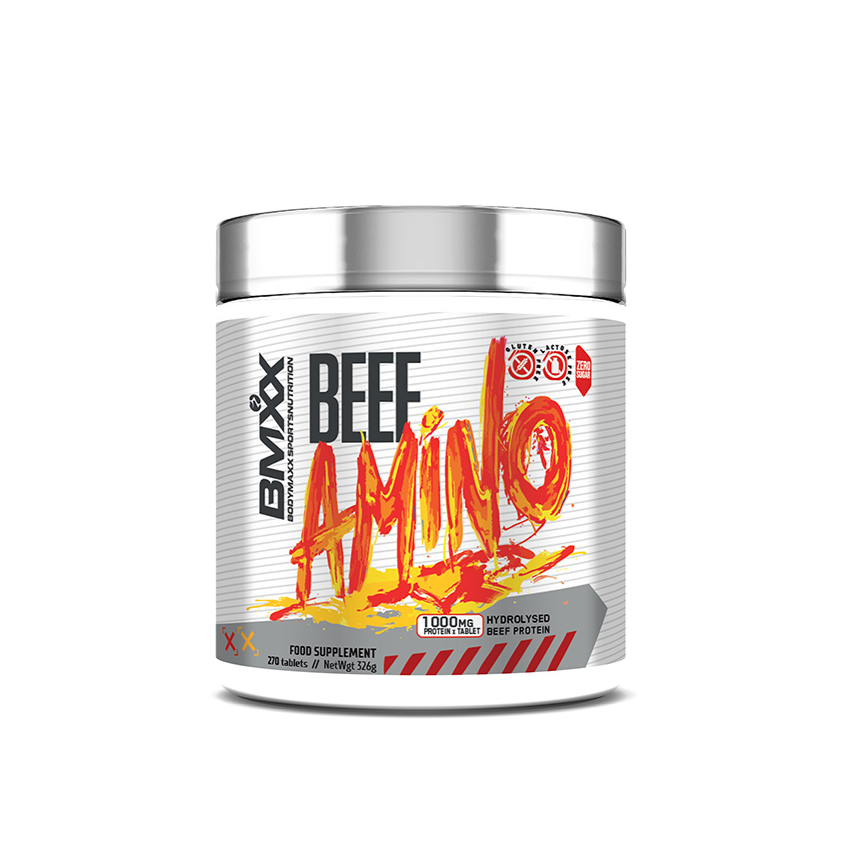 BMXX Sports Nutrition | Beef Amino – from Hydrolysed Beef Protein | 270 Tablets