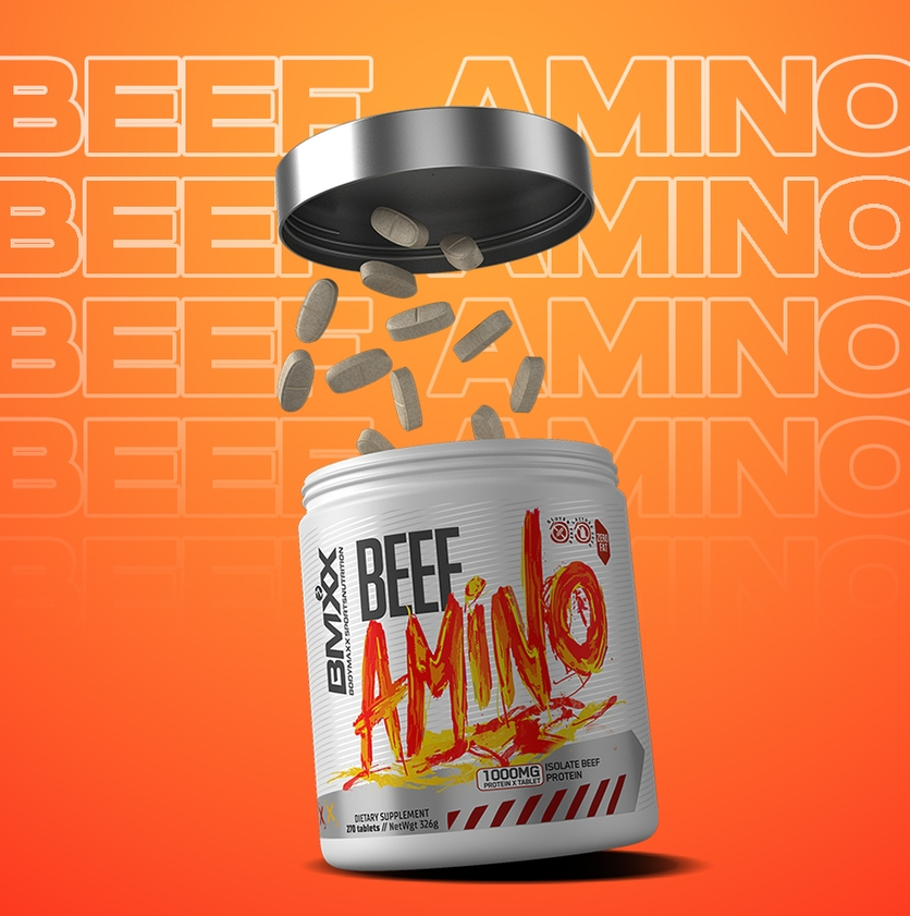 BMXX Sports Nutrition | Beef Amino – from Hydrolysed Beef Protein | 270 Tablets