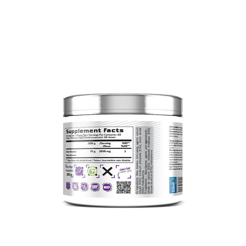 BMXX Sports Nutrition | Beta-Alanine Powder | 180g (60 servings)