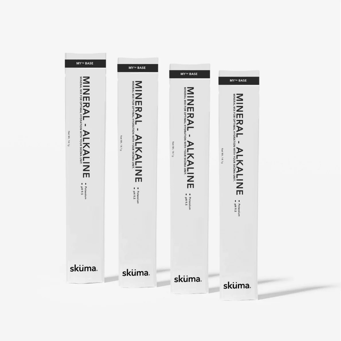 Sküma Water: MY™ Bases refill bundle (x4 pouches) - Mineral Alkaline