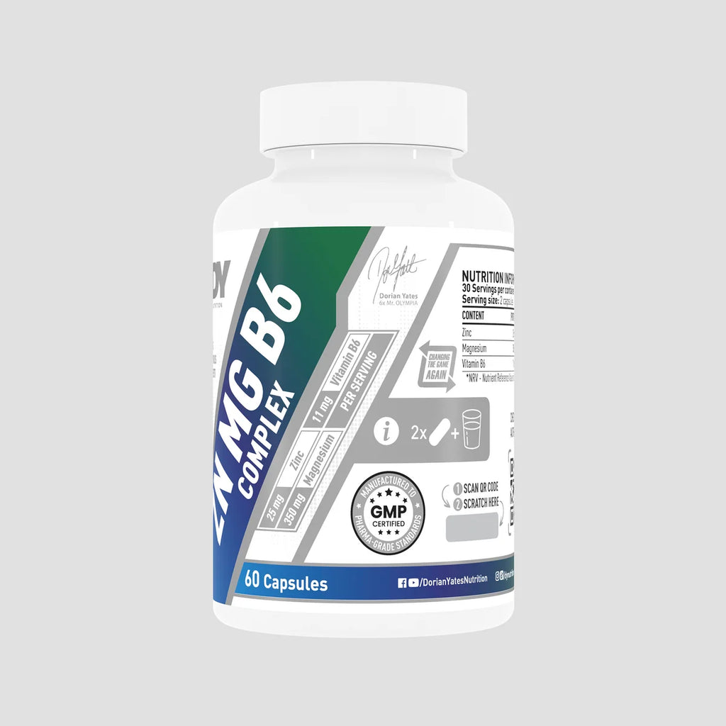 Dorian Yates Zn Mg B6 Complex / 60 capsules / 30 servings