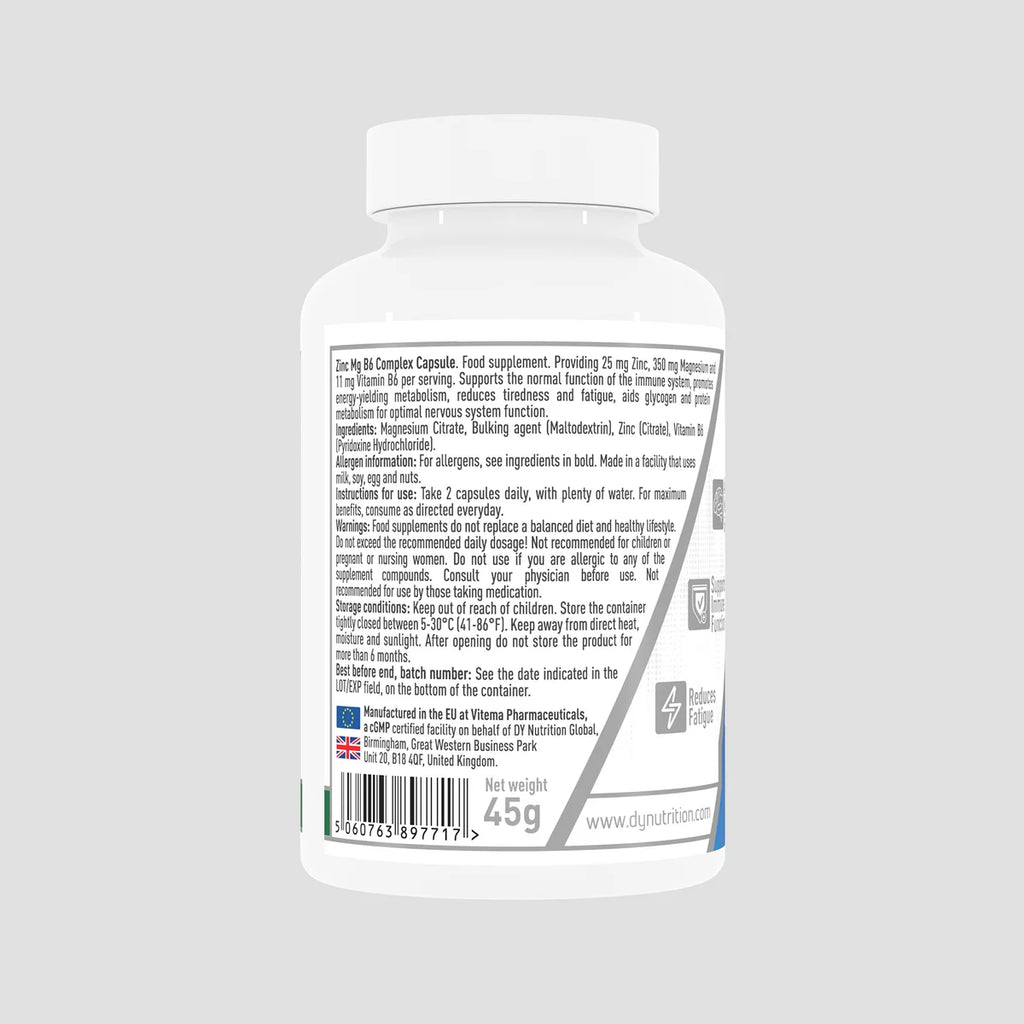 Dorian Yates Zn Mg B6 Complex / 60 capsules / 30 servings