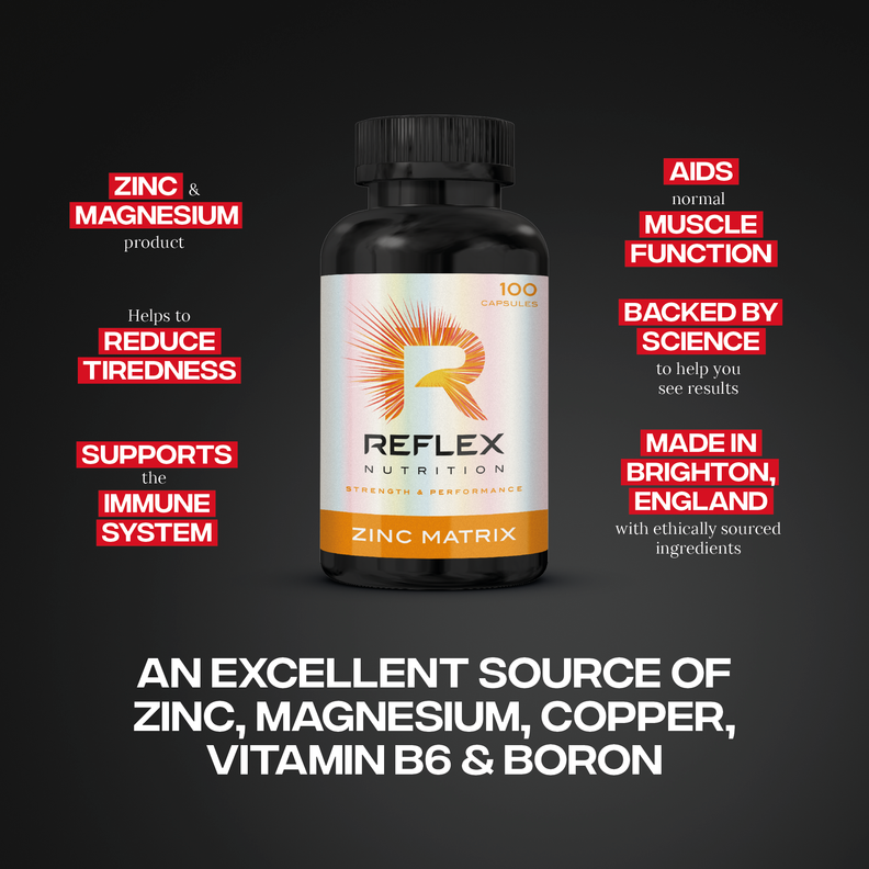 Reflex Nutrition Zinc Matrix / 100 capsules / 25 servings