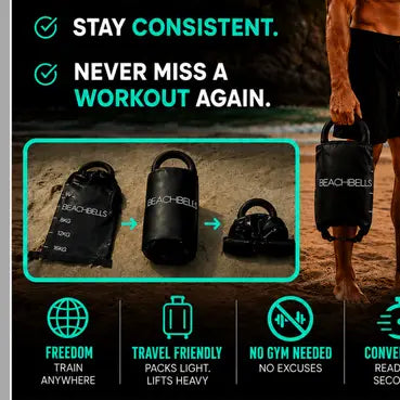 Beachbells Portable Kettlebells For Travellers & Adventurers