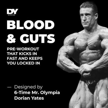 Dorian Yates Blood & Guts pre workout 380 - 398 grams