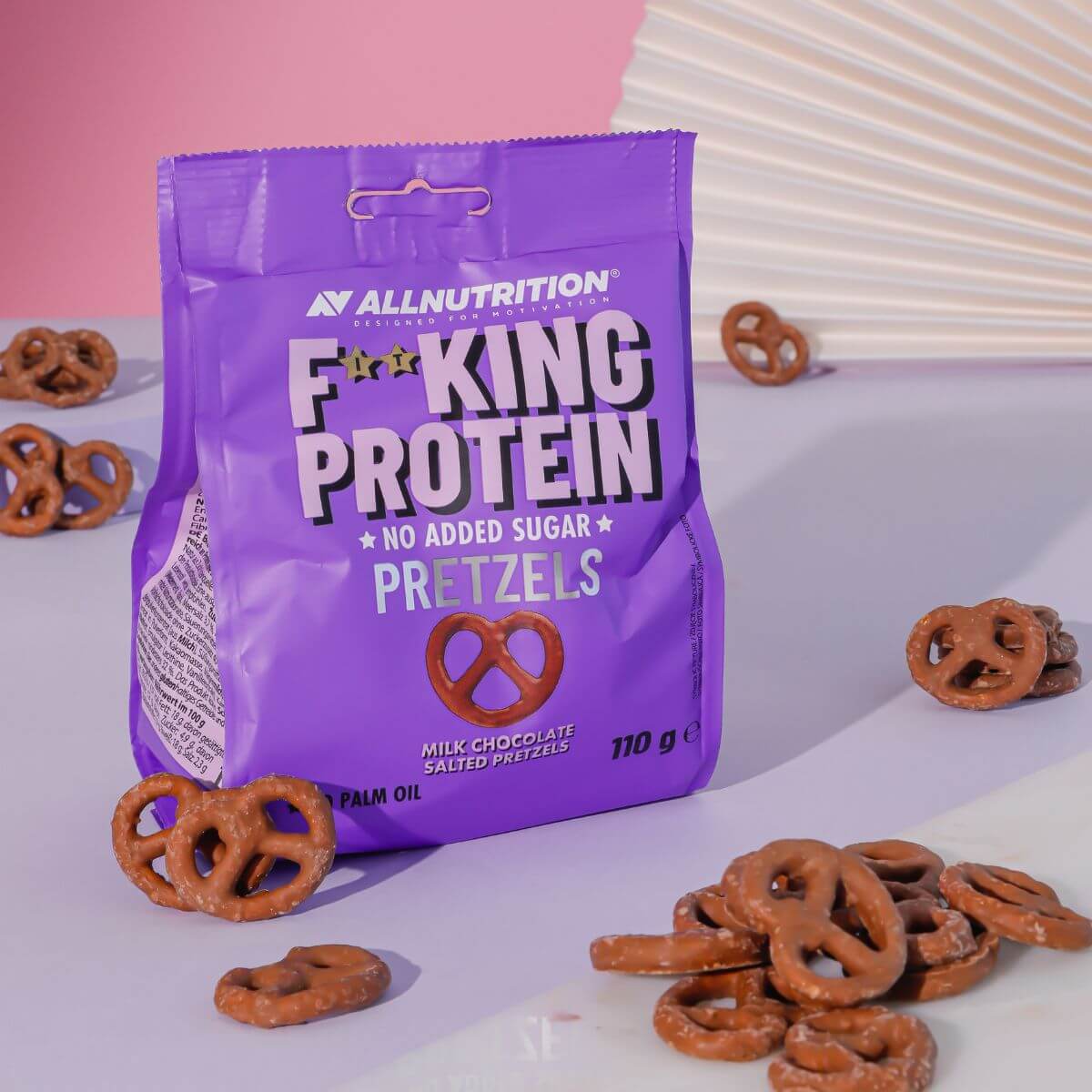 All Nutrition F**King Protein Milk Chocolate Salted Pretzels / 110 grams