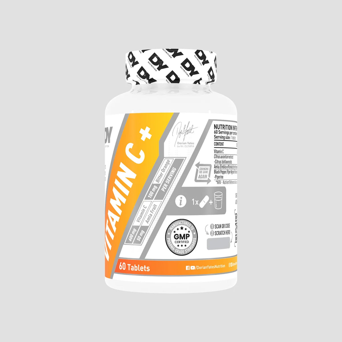 Dorian Yates Vitamin C + / 60 tablets / 60 servings